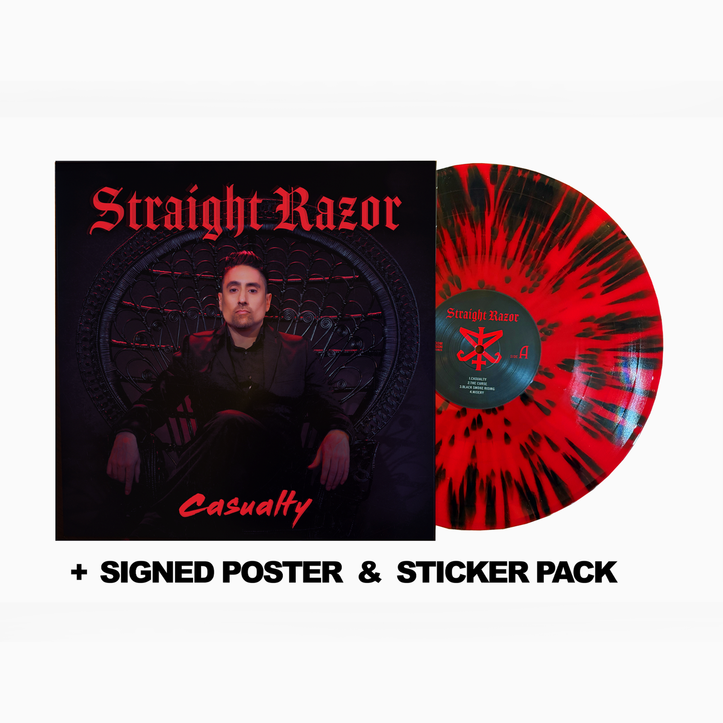 *NEW* Straight Razor - Casualty - Red Splatter Vinyl